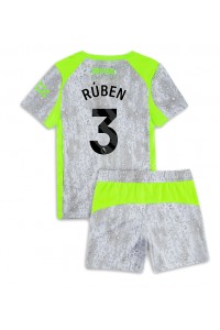 Fotbalové Dres Manchester City Ruben Dias #3 Dětské Třetí Oblečení 2025-26 Krátký Rukáv (+ trenýrky)